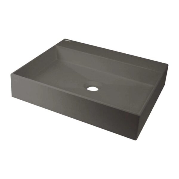 Lavabo appoggio granito Puerto Padre Idrostile foro rub 500x400 mm Antr met