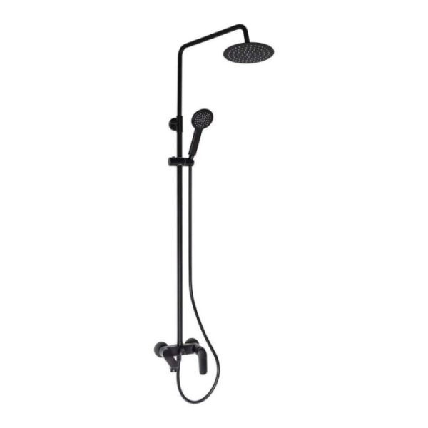 Colonna doccia con miscelatore Idrostile deviatore Ø250 mm nero opaco