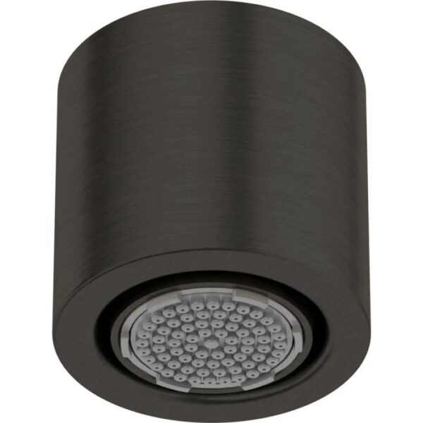 Soffione doccia fisso 1 funzione ø42 mm Limonar nero