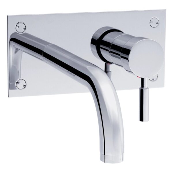 Miscelatore lavabo a muro t.b.t. cromato.