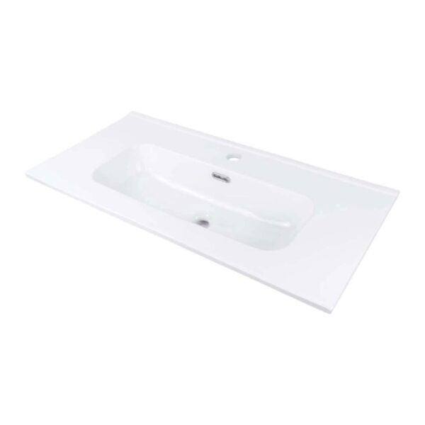 Lavabo da incasso granito Bauta Idrostile foro rubinetto 60 cm bianco