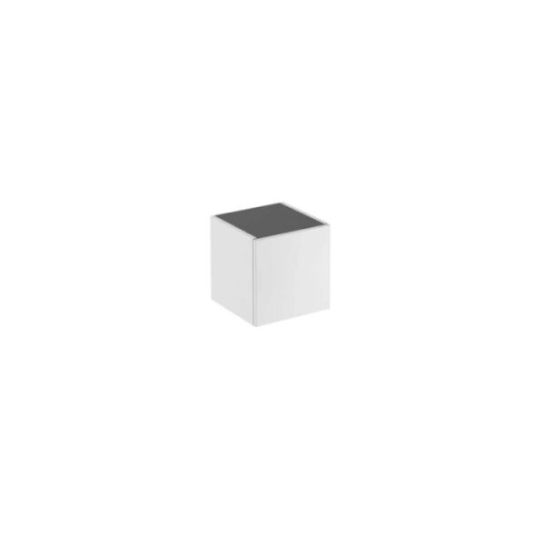 Mobile bagno base sospesa Caren 1 anta 35x35x50,8 cm acero