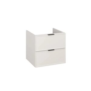 t.b.t. Mobile bagno sospeso bianco con due cassetti per arredo bagno.