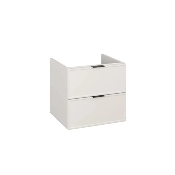 t.b.t. Mobile bagno sospeso bianco con due cassetti per arredo bagno.
