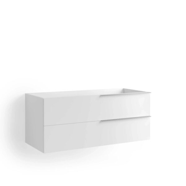 Mobile bagno base sospesa lavabo Caren 2 cassetti 50x70x50,8 cm bianco