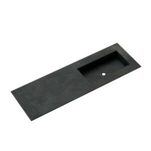 Top bagno gres Caren fascia "A" con vasca integrata sp 1,2 cm 85,5x46,5 cm