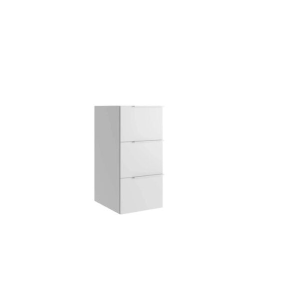 Mobile bagno base 3 cassetti a terra Caren h.75 l.35 p.46 cm acero