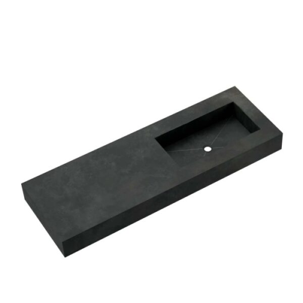 Top bagno gres Caren fascia "A" con vasca integrata sp 14 cm 105,5x51,2 cm