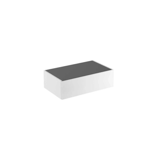 Mobile bagno base sospesa 1 vano Caren 25x70x45,8 cm acero