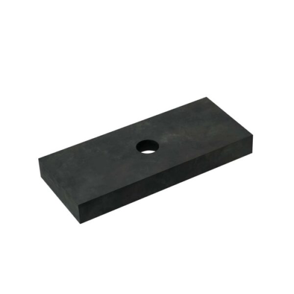 Top bagno gres Caren fascia "B" foro per lavabo appoggio sp 10 cm 155,5x51,2 cm