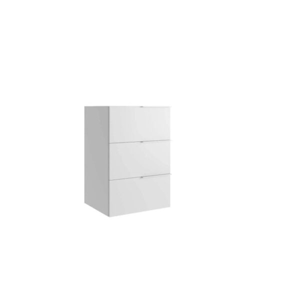 Mobile bagno base 3 cassetti a terra Caren h.75 l.60 p.46 cm acero