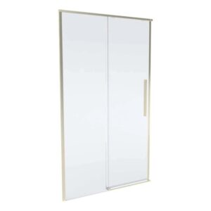 Porta doccia scorrevole Slim 118-120x200 cm oro spazzolato