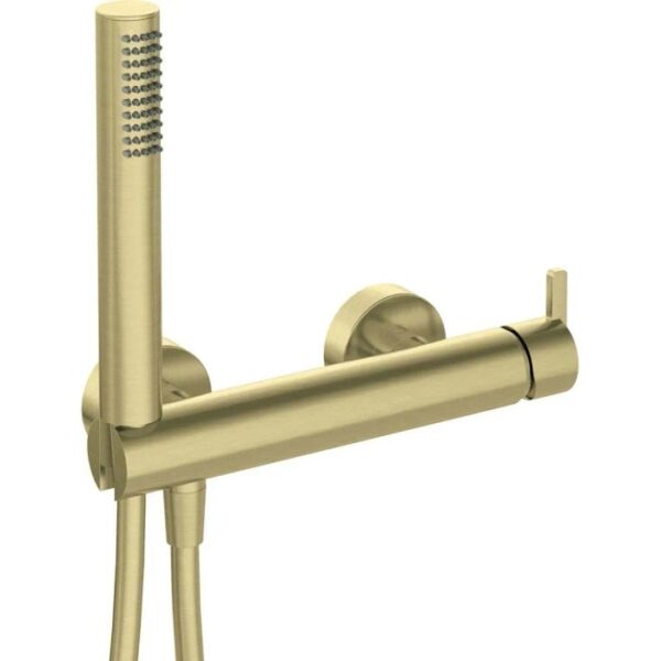 Miscelatore doccia Idrostile Limonar con set oro spazzolato