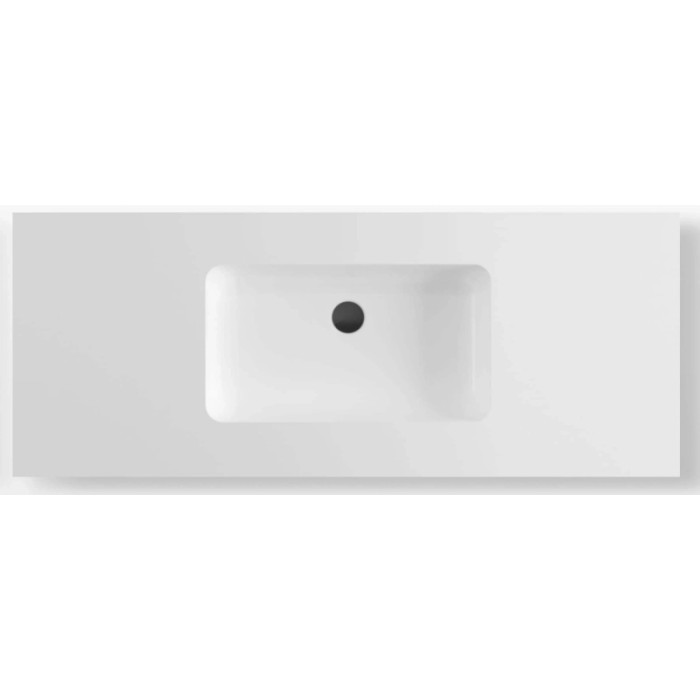 Top bagno integrata Obisurface V100 L52xP28xH11 cm