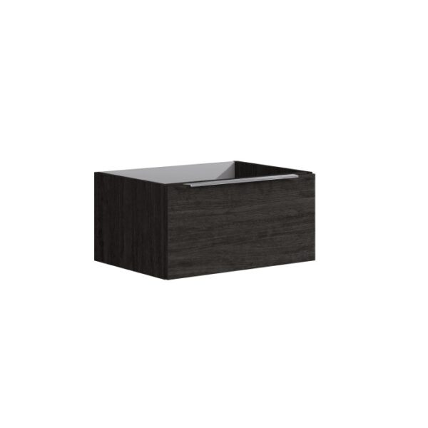 t.b.t. Mobile lavabo in legno scuro per arredo bagno.