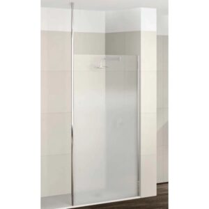 Box doccia walk-in con vetro satinato e profilo cromato, serie t.b.t.
