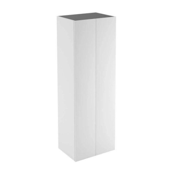 Mobile bagno colonna Caren laccato portascope 2 ante 70x205x46 cm