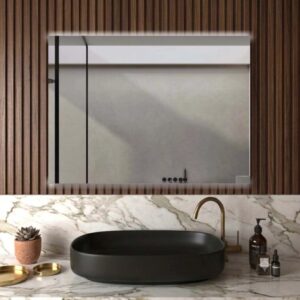 Specchio filo lucido retroilluminato led up&down Dual 100x70 cm
