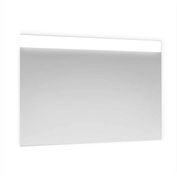 Specchio fascia satinata retroilluminata led sopra Zone 90x70 cm