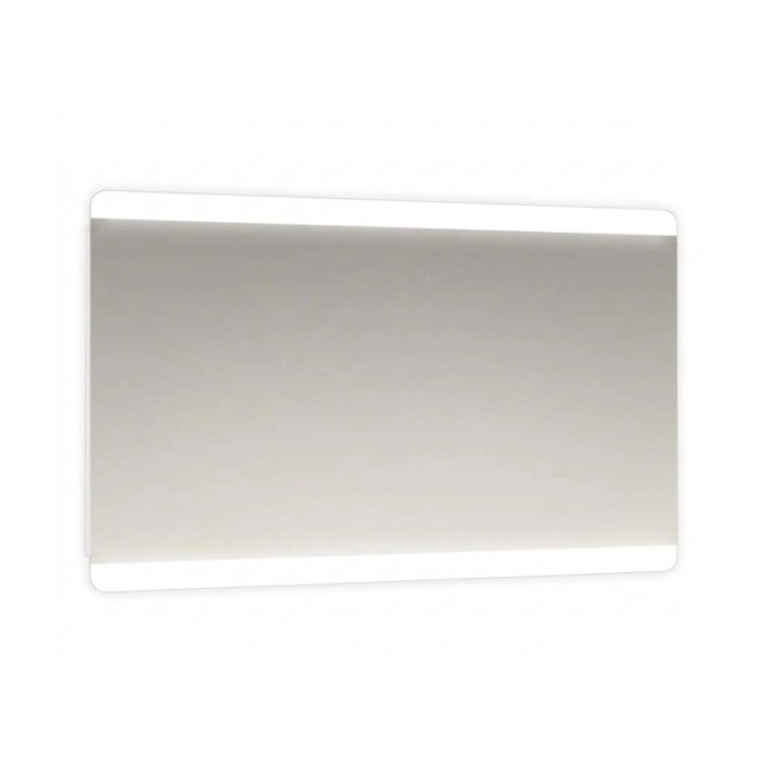 Specchio angoli stondati fasce satinate retroilluminate led Phone 90x70 cm