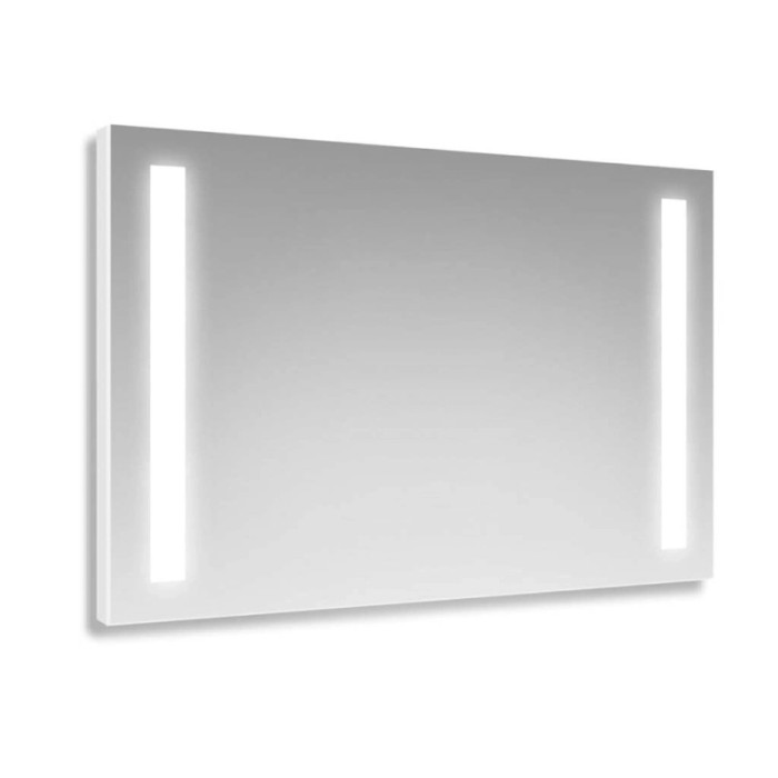 Specchio 2 fasce satinate retroilluminate led 135x70 cm