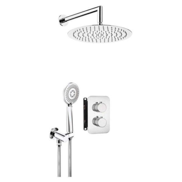 Set doccia termostatico incasso Idrostile Camarioca box 300 mm cromo