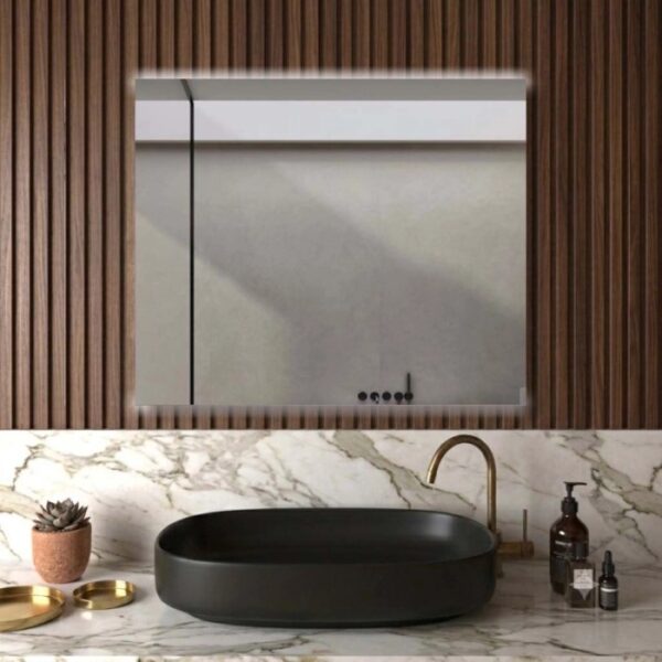 Specchio filo lucido retroilluminato led up&down Dual 90x70 cm