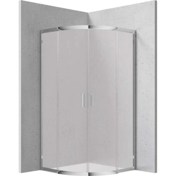 Cabina doccia semicircolare Caimito Idrostile Coliseo 800x1850 mm cromo