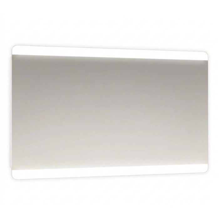 Specchio angoli stondati fasce satinate retroilluminate led Phone 100x70 cm