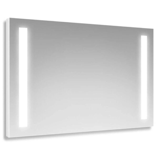 Specchio 2 fasce satinate retroilluminate led 175x70 cm