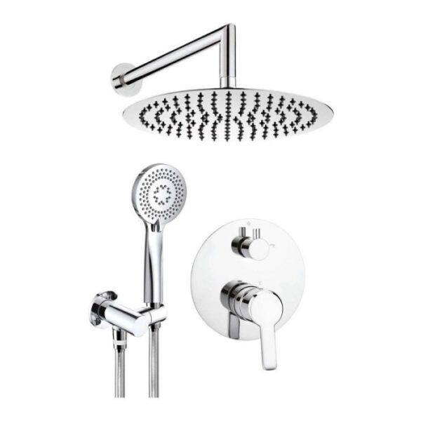 Set doccia incasso Idrostile Rodas 250 mm cromo