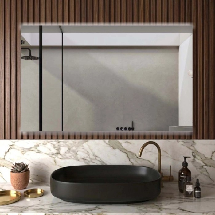 Specchio filo lucido retroilluminato led up&down Dual 120x70 cm