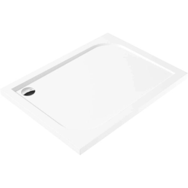 Piatto doccia acrilico rettangolare Idrostile 100x80 cm bianco