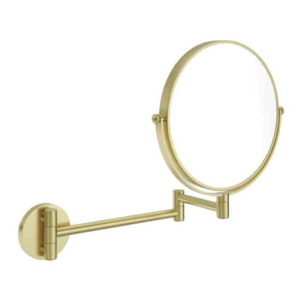 Specchio makeup con braccio di estensione 23,2x28,2 cm oro spazzolato