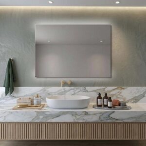 Specchio filo lucido retroilluminato led up&down Dual 140x70 cm