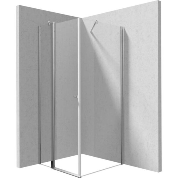 Cabina doccia quadrata Coliseo Idrostile Kerria 800x2000 mm cromo