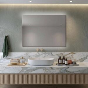 Specchio filo lucido retroilluminato led up&down Dual 135x70 cm