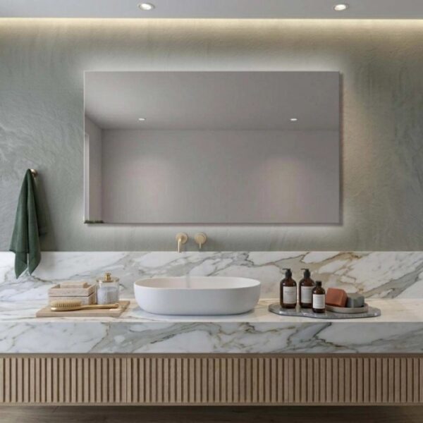 Specchio filo lucido retroilluminato led up&down Dual 160x70 cm