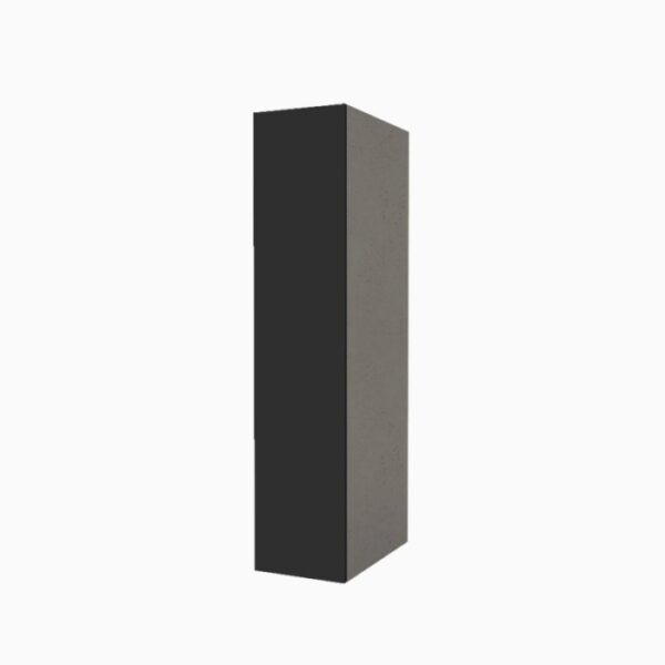 Colonna lavanderia anta singola H182xL40xP65 cm Pietra Grafite opaco