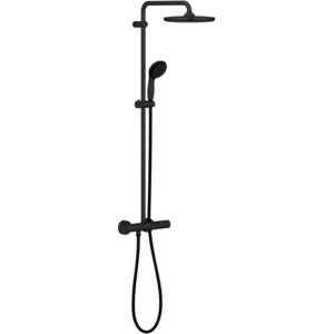 Sistema doccia nero Grohe QuickFix Vitalio Start 250 con termostato.