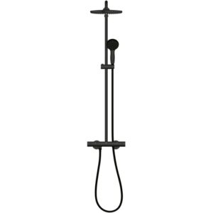 Sistema doccia nero Grohe QuickFix Vitalio Start 250 con termostato.
