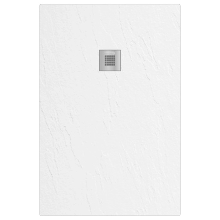 Piatto doccia t.b.t. bianco con scarico quadrato