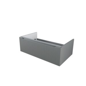 Mobile bagno sospeso t.b.t. grigio con frontale a righe.