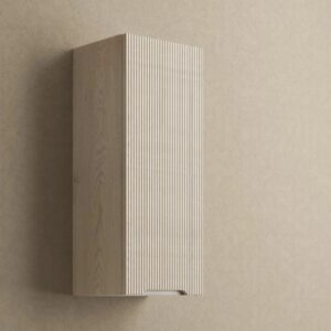 t.b.t. pensile bagno, effetto legno con scanalature sottili. Mobile bagno da parete.