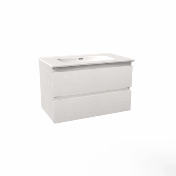 Mobile bagno base lavabo sospesa Pura80 H53xL81xP46 cm Bianco Nord