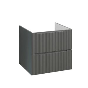 Mobile bagno t.b.t. grigio con due cassetti per arredare il bagno.