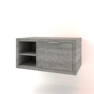 Mobile bagno sospeso t.b.t. grigio con ripiano.