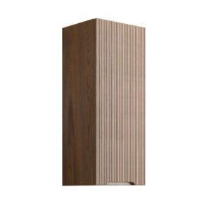 t.b.t. pensile bagno, effetto legno con anta a coste.