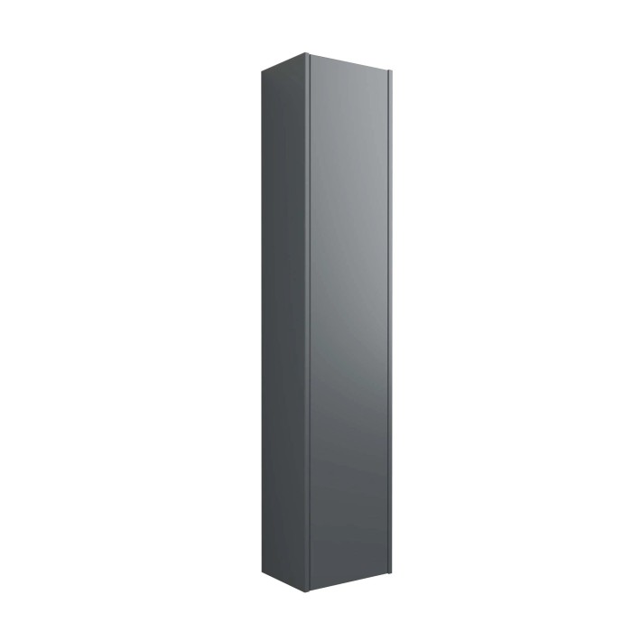 Mobile colonna grigio per arredo bagno, parte della serie t.b.t.