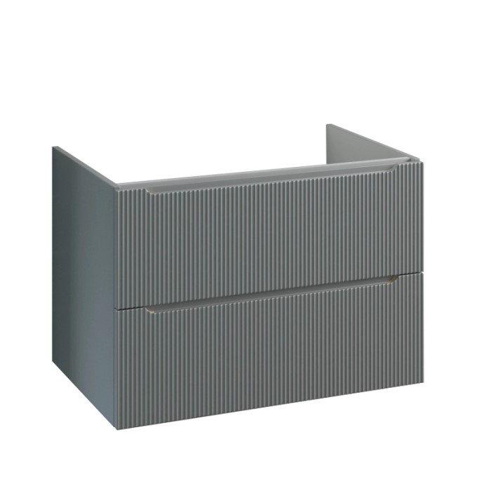Mobile bagno sospeso t.b.t. grigio con due cassetti.